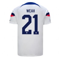 Camiseta Estados Unidos Timothy Weah #21 Primera Equipación Replica Mundial 2022 mangas cortas